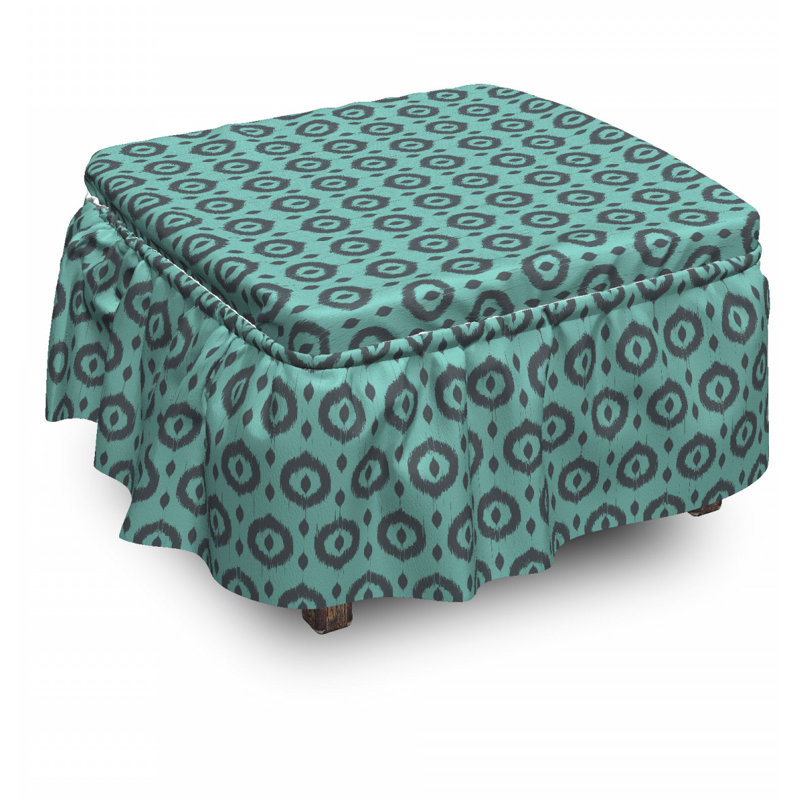 Box Cushion Ottoman Slipcover