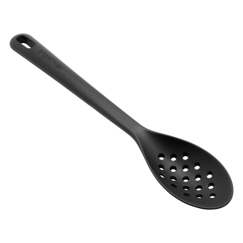 Black Silicone Heat-Resistant Skimming Ladle with Hanging Loop