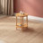 Lynn Solid Wood Small Round Coffee Table with Shelf – Compact & Stylish Storage Solution-2003927344