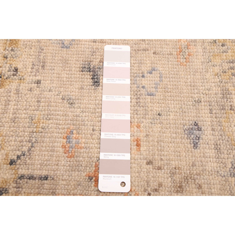 Tapis moderne gris Oushak 4 pi 1 po x 5 pi 11 po