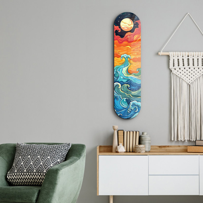Peinture décorative en verre trempé