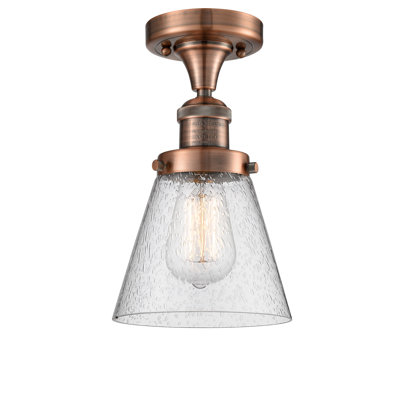 Glass Semi Flush Mount