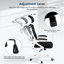 Fauteuil de travail ergonomique avec appui-tête et accoudoir rabattable Joyti-273634312-289708960