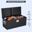 Weather-Resistant Diamond-Plate Aluminum Truck Storage Box, Lockable Tool Chest with Sliding Divider Shelf, Gas Strut Lid & Side Carry Handles for Pickups, Trailers, RVs-1397063707