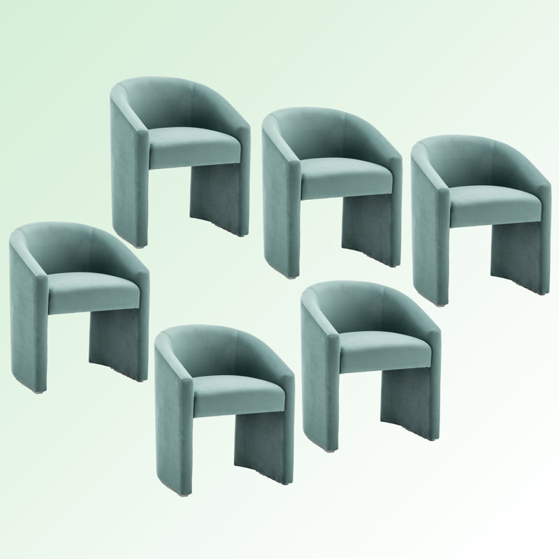 Chaise rembourrée Halley, Vert