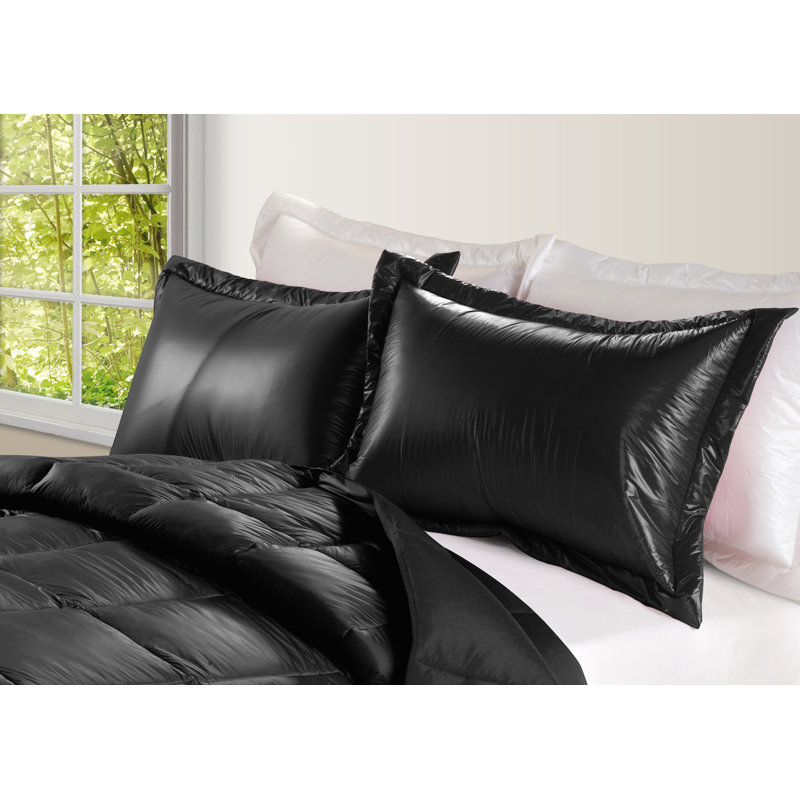  Taie d'oreiller en nylon ultra légère, Standard, Noir