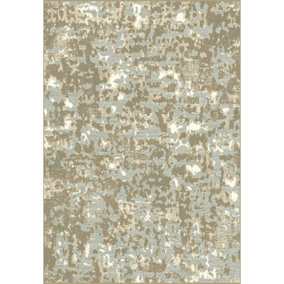 Ashiley Rectangle Abstract Chenille and Viscose Area Rug