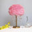 18" Feather Crystal Table Lamp With Light