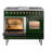 ILVE Nostalgie II Series 40 inch Dual Fuel Range with 6 Sealed Burners, Griddle (Glass Door)-99299525-99299491