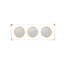 Miroirs Modern Modern Wall Decor - or et blanc