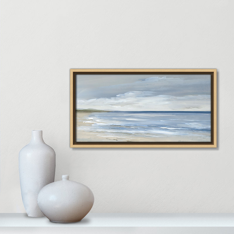 «Whispering Waves - Panorama Version Print» par Nan, Naturel, H 9,5 po x l 17,5 po