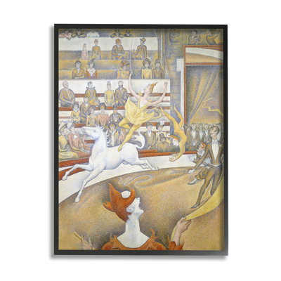 " The Circus Classic George Seurat Performance Portrait " Acrylic Painting