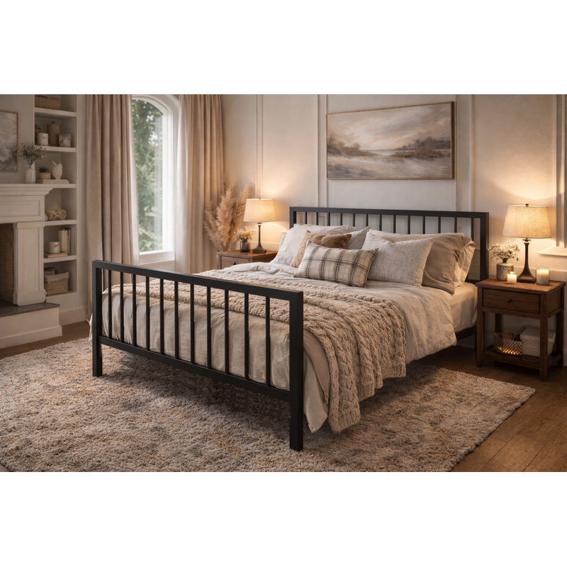 Cabida Metal Storage Bed, Double (4'6)