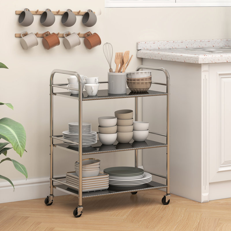 Stainless Steel Bar Cart