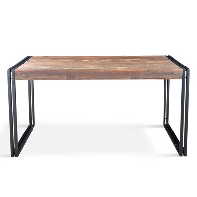 Table de salle à manger à tréteaux en bois massif Almodovar de Loon Peak