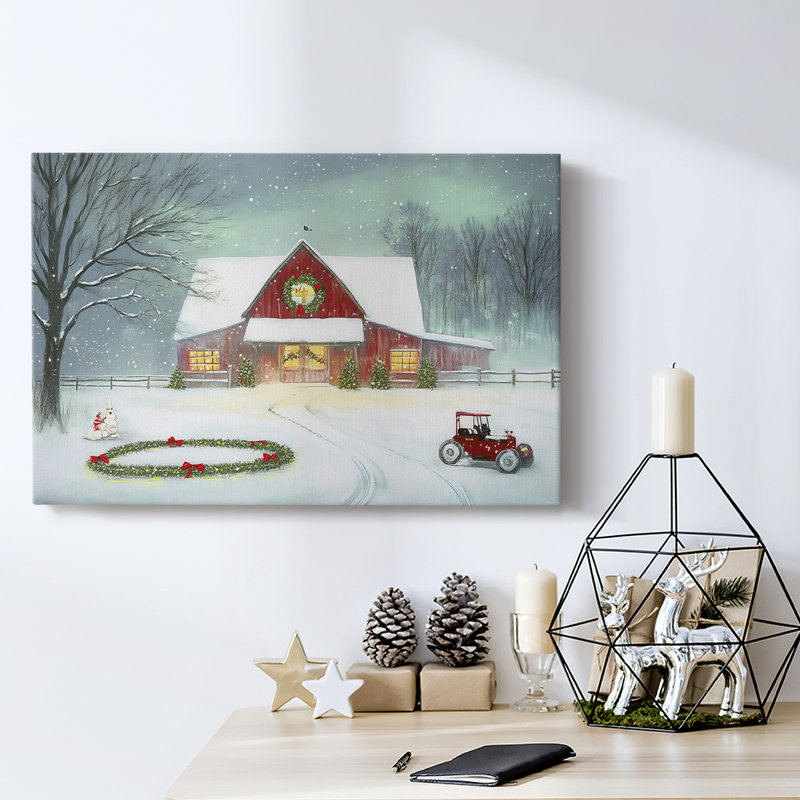 Christmas Holiday Arts - Toile tendue avec châssis, H 16 po x l 24 po
