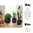 Planter Set Polyresin Carved Sculptural Design Decorative Indoor Outdoor Container Pots Contemporary Minimalist Style Durable Lightweight Construction Set Of 3-1874235881