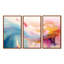 «Vibrant Waves Miami Sunset II - Abstract Modern Waves», ensemble de reproduction d'art mural-1543306676-1543306666