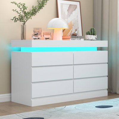 8 Drawer 47.36" W Double Dresser
