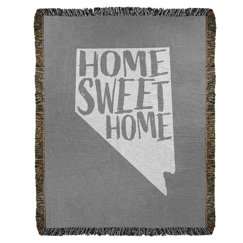 Jeté en coton tissé doux pour la maison nevada, l 50 po x L 60 po, Gris