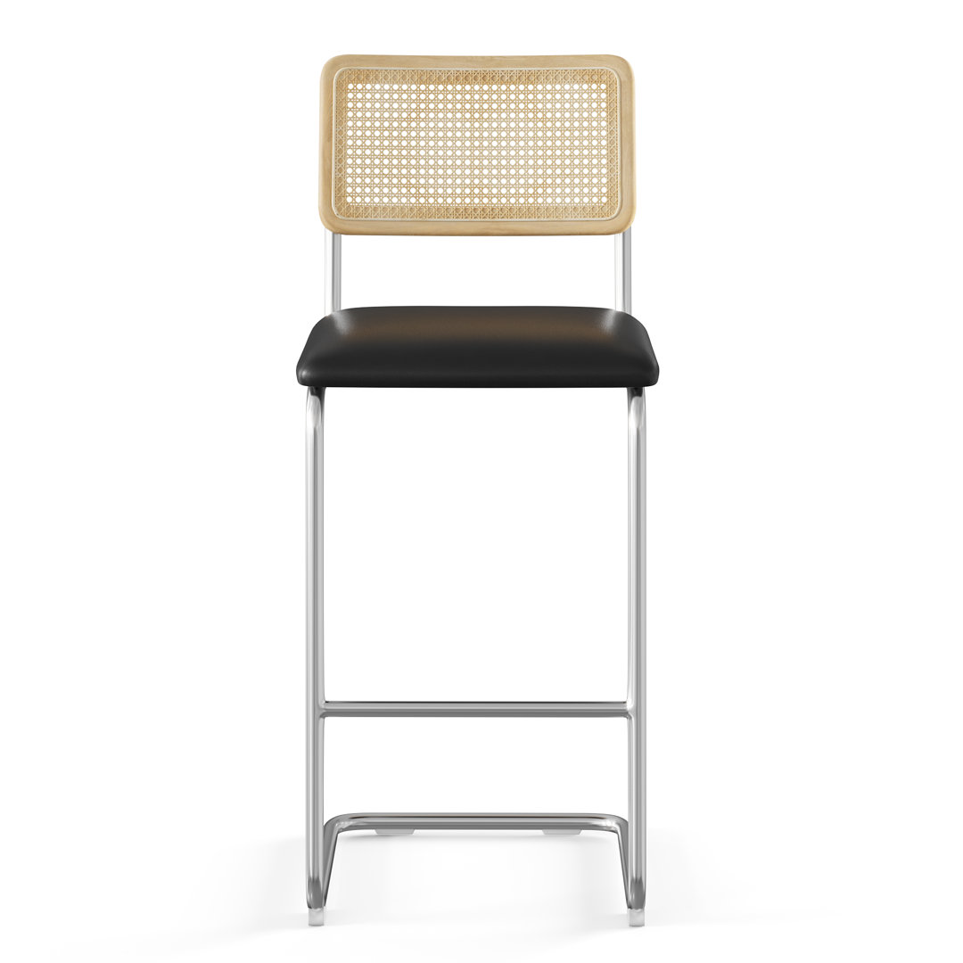 Walsh Vegan Leather Bar & Counter Stool (Set of 2) AllModern 