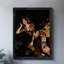Art encadré noir, femme charmante rétro, impressions encadrées de style rétro-1912584020