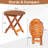 18.In Round Patio Folding Wood Side Table-2110701184