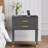 Solid Wood Nightstand with Big Drawer，2 Power Outlets, 1 USB Port & 1 Type C Port-1393073956