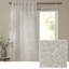 Perrie Leaf Sheer Single Curtain Panel-122467494-122467496