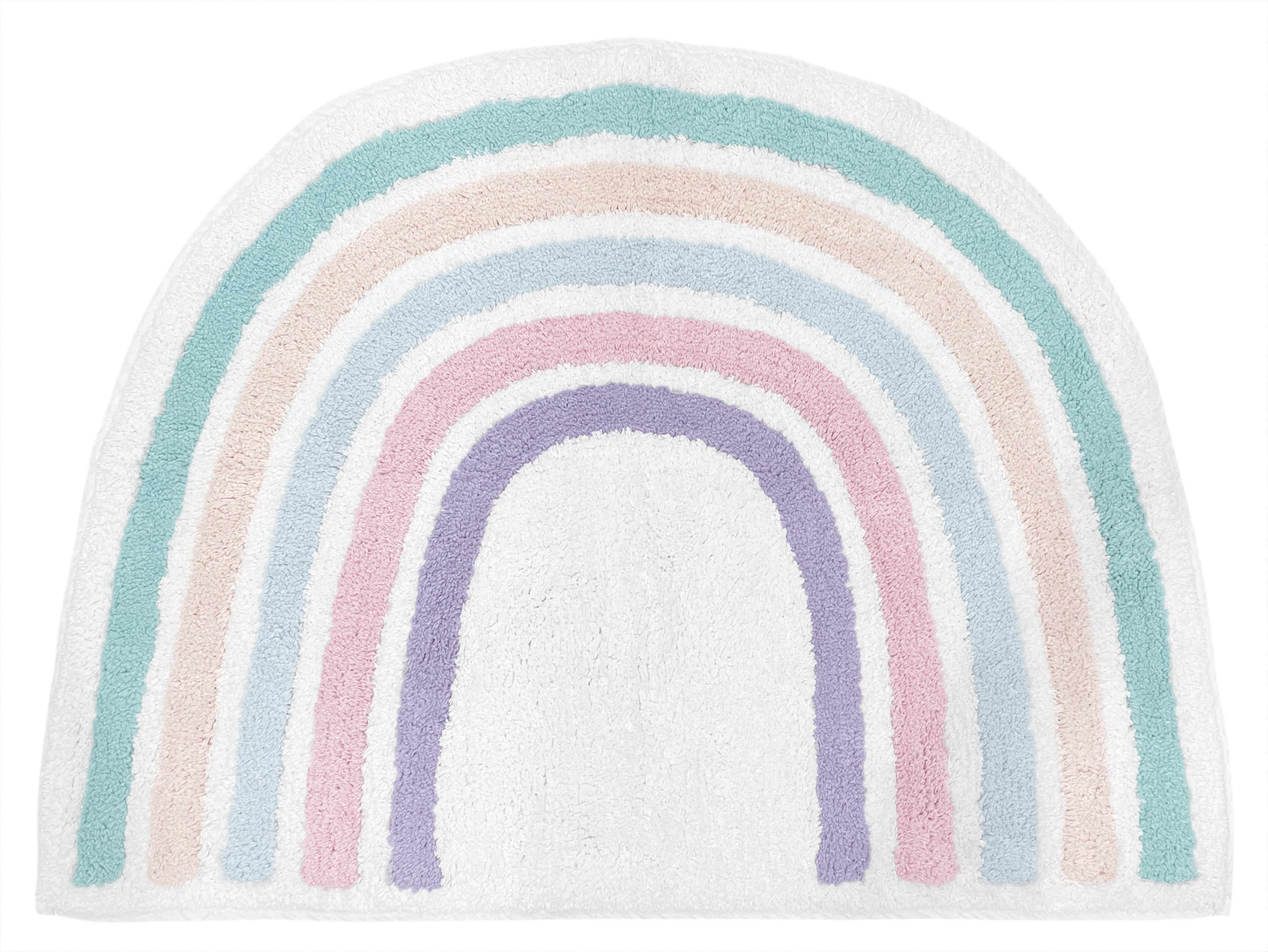 https://assets.wfcdn.com/im/21930280/compr-r85/1872/187243119/half-circle-rainbow-collection-tufted-110-x-26-cotton-area-rug-in-blush-pinkpurplewhite.jpg