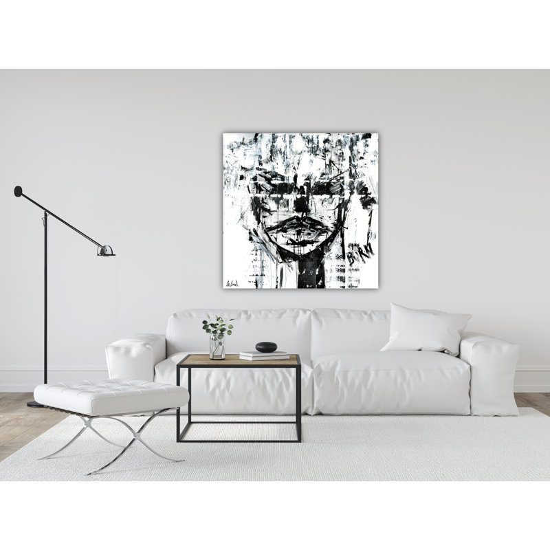 Burning Print by John Beard, Black , 42" H x 42" W x 2" D
