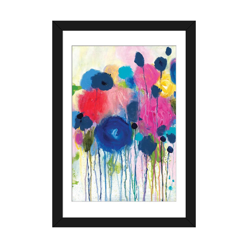 «Aimez Beaucoup», impression sur toile, Papier d'art encadré noir, H 32 po x l 24 po x P 1 po, Blanc