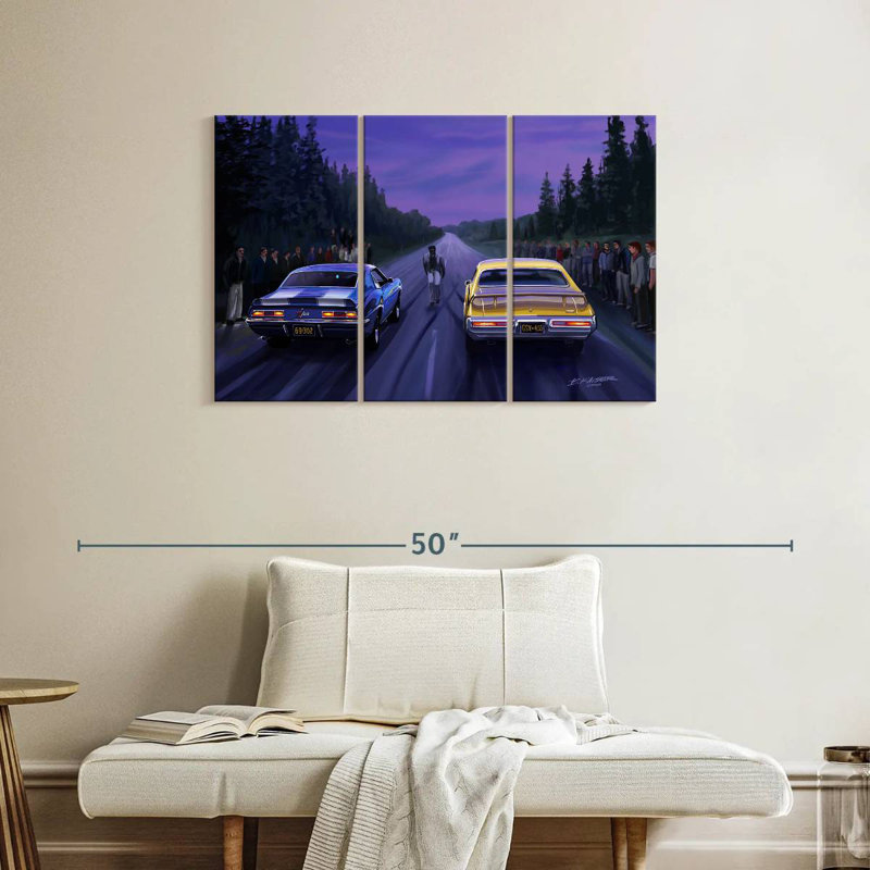 Mehar Back Road Races, 24" H x 38" W