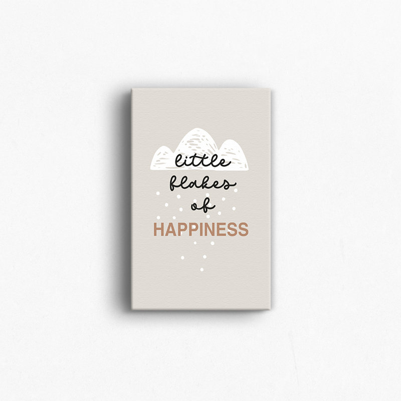 «Cena Baby Little Flakes of Happiness», art sur toile