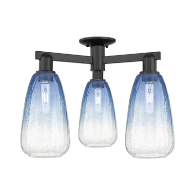 Jacquette - 3 Light Semi-Flush Mount