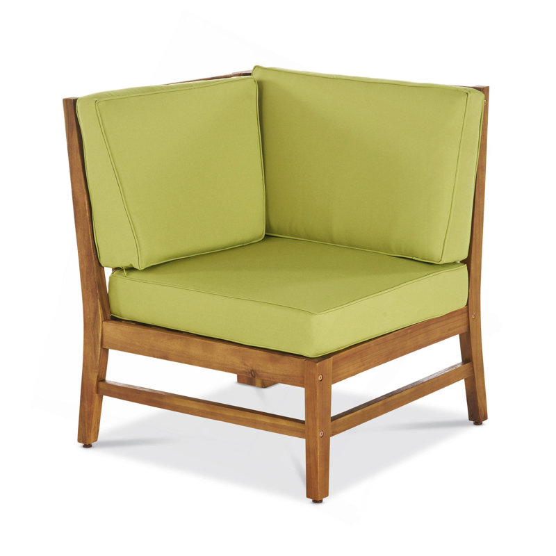 Fauteuil de coin Perla, vert, Vert