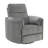 Charcoal Chenille  Glider Recliner with Swivel-207690755