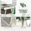Chaise de patio pliante, ensemble de 4 chaises pliantes, chaises de jardin portatives avec accoudoirs, vert