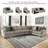 Akef Upholstered L-Shaped Sectional-88293116