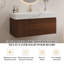 Wall Mounted Single Vanity Bathroom Vanity With Stone Top