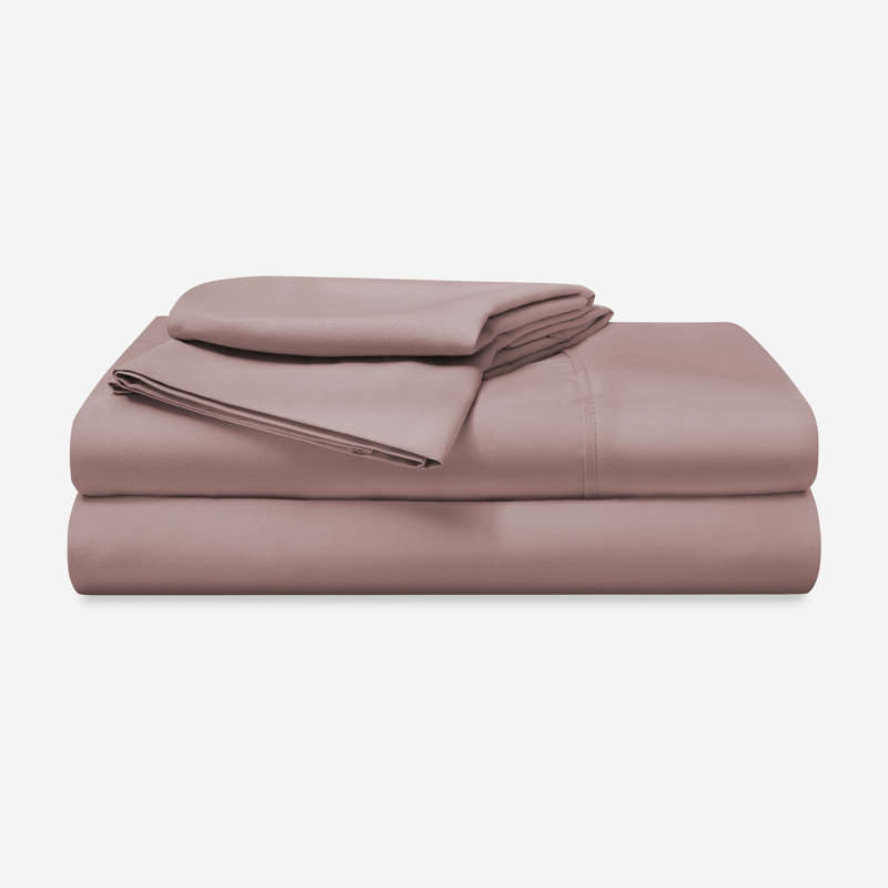 Ensemble de literie Bedgear Basic - Literie essentielle respirante, douce et légère, Rose