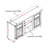 2 Doors Cabinet Farmhouse  Cabinet, Farmhouse TV Stand Barn Design,Farmhouse TV Media Stand, Large Barn Inspired Home Entertainment Console With 18" Fireplace Insert,Espresso,60.23"W*15.35"D*31.7"H