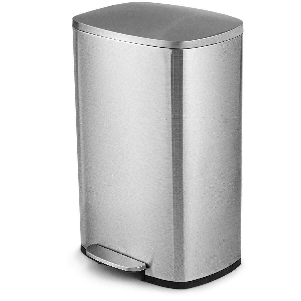 Holaki 13 Gallons Steel Open Trash Can