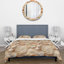 Seashell Lace Tropical Pattern Duvet Cover