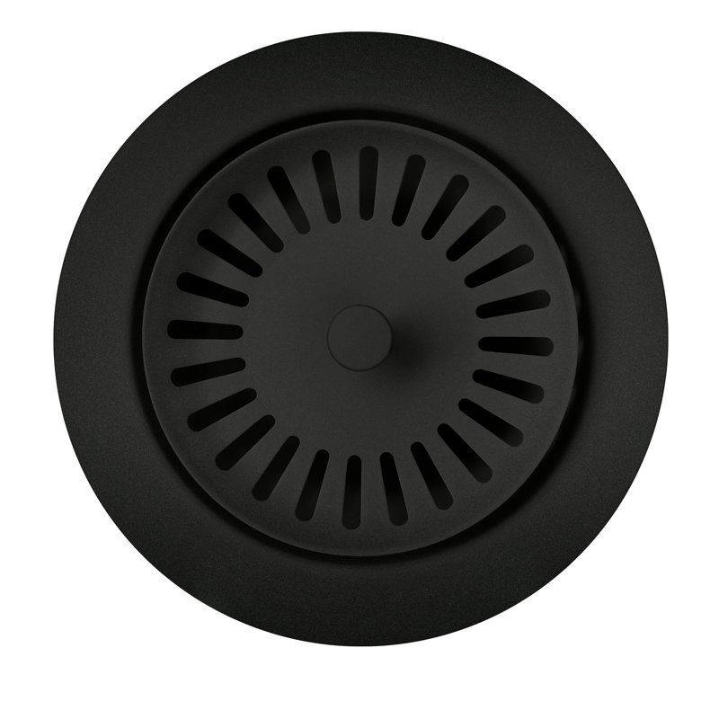 SILGRANIT-Matched Metal Garburator Flange, Coal Black
