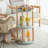 Storage Shelf, 360° Rotating Bookshelf, 3 Tier Bookcase W/ Large-Capacity Storage Space, Multifunctional Storage Rack, Compact Design, Standing Shelf For Living Room, Bedroom, Study Room, Kitchen