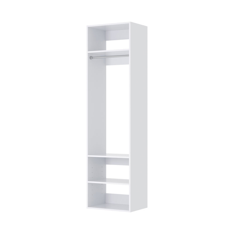 Medium Hanging Unit in White, 71.25" H x 19.5"  W x 14" D