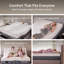 Lit réglable Renanim avec matelas en mousse à mémoire de forme de 14 po, massage, USB, télécommande et application-592553956