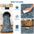 Vintage Distressed Non-Slip Machine Washable Area Rug - Low Pile, Non-Shedding Carpet for Bedroom, Living Room, Dorm - 9x12ft (274x366cm), Black Color, US Specs-1008839696-1009372395