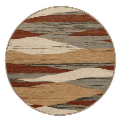 Machine Washable Nature Beige Area Rug